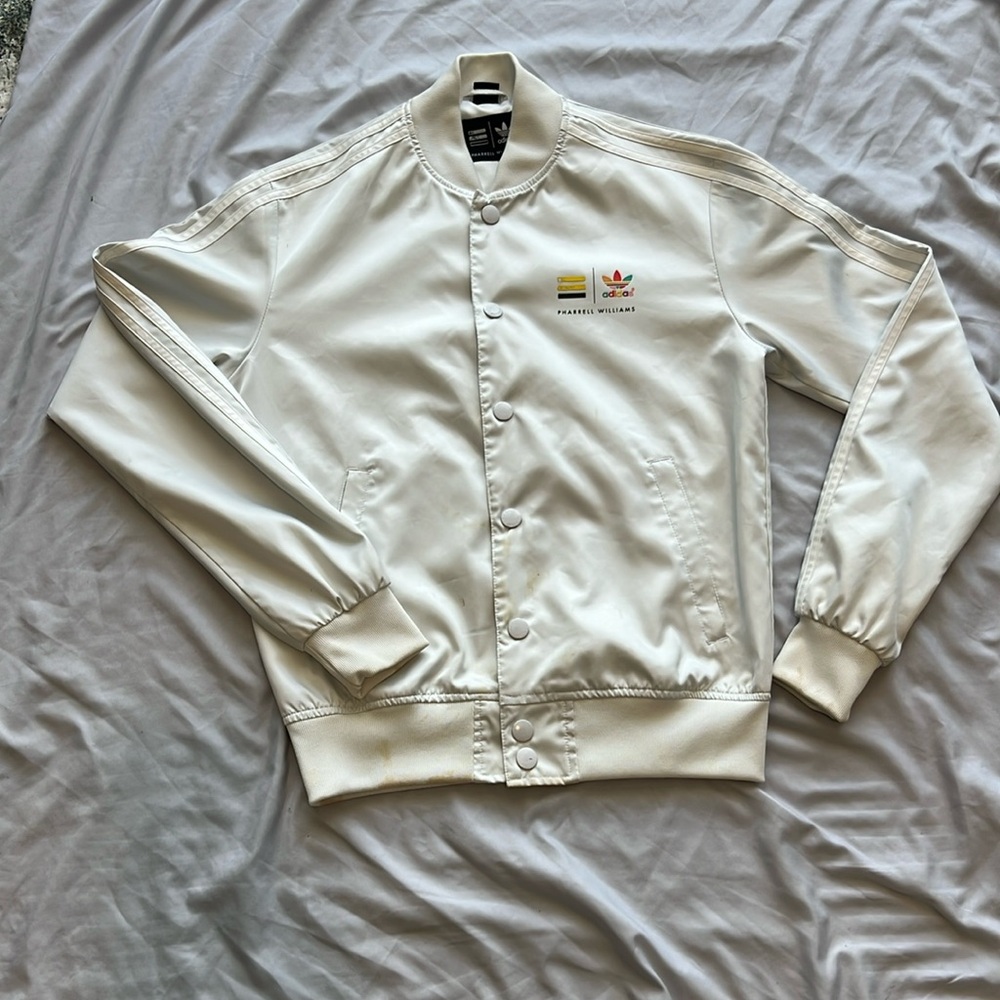 PHARELL WILLIAMS ADIDAS 3 STRIPE BOMBER